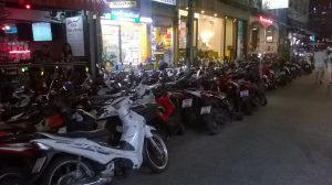 Moped-Parkplatz